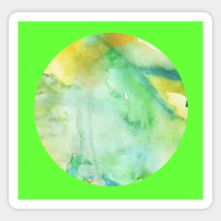 Green round shape Sticker